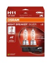 12V 55W H11 NIGHT BREAKER® SILVER BOX-02 Ecopack