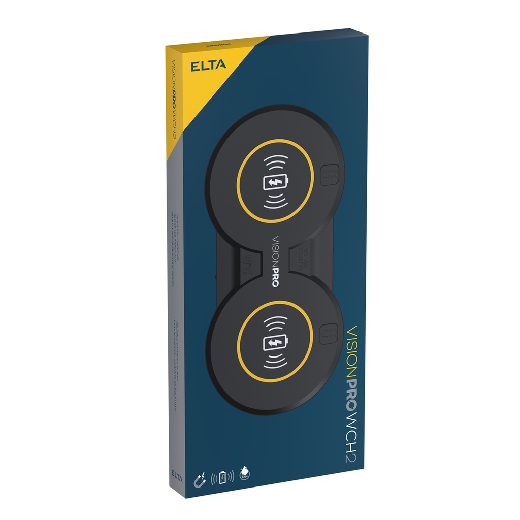 Wireles charging dual pad for LED lamps