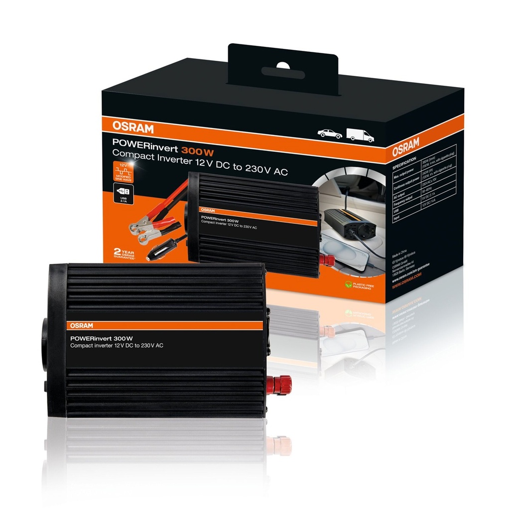 OSRAM Modified Sine Wave Inverter 12V DC 300W