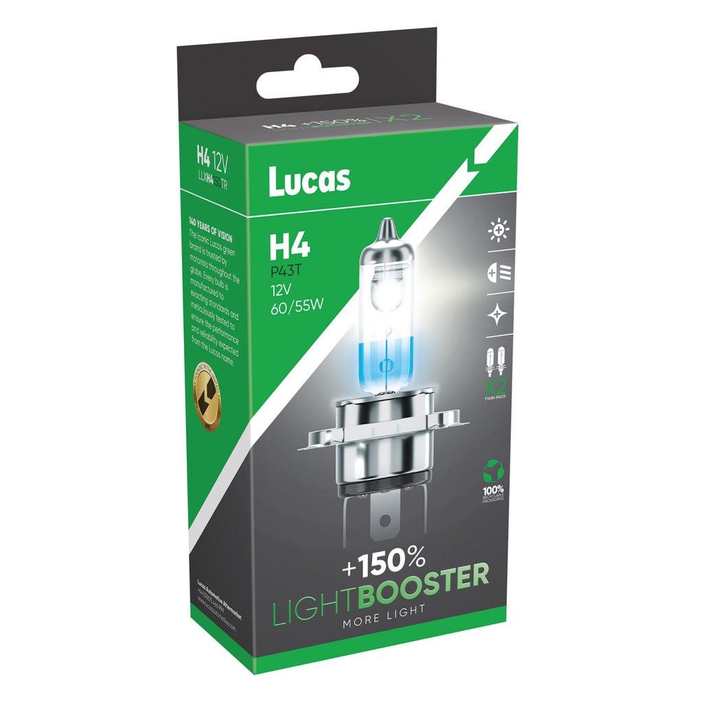 12V 60/55W P43t (H4) LIGHT BOOSTER +150% Box-02