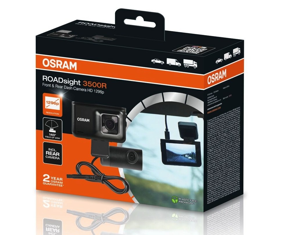 Palubná kamera predná a zadná 1296p/1080p ROADsight 3500R