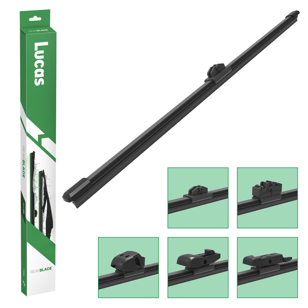 Rear flat wiper blade Lucas Multi Fit 10"