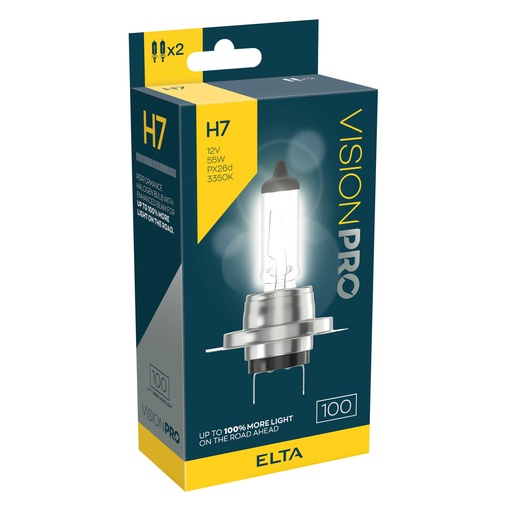 [EBH7100TR] 12V 55W PX26d H7 +100 % (BOX-02)