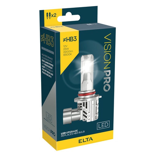 [EBHB3LEDTR] 12V 25W  2200lm 6500K P20d (≠HB3) LEDx2