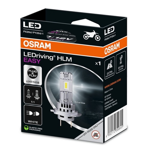 [64210DWESY-1HB] LEDriving® HL EASY H7/H18 OSRAM á1 Ecopack
