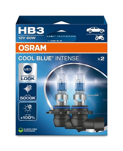 [9005CBN-2HB] 12V 60W P20d HB3 COOL BLUE® INTENSE (NEXTGEN) Osram BOX-02 Ecopack