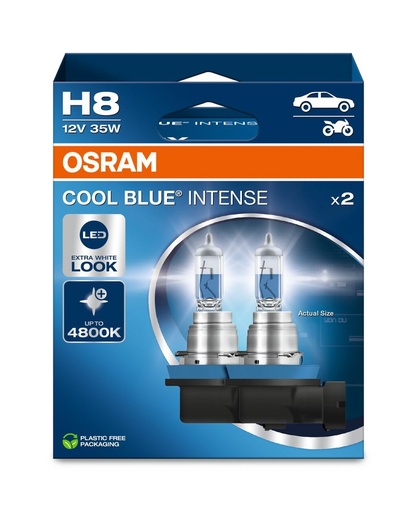[64212CBN-2HB] 12V 35W PGJ19-1 H8 COOL BLUE® INTENSE (NEXTGEN) Osram BOX-02 Ecopack
