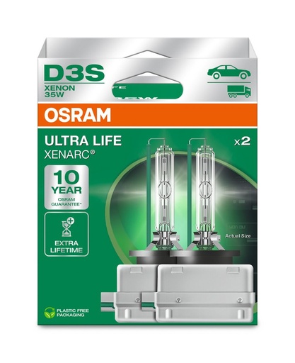 [66340ULT-2HB] 35W PK32D-5 10x1 D3S Osram Xenarc ULTRA LIFE Box-02 Ecopack
