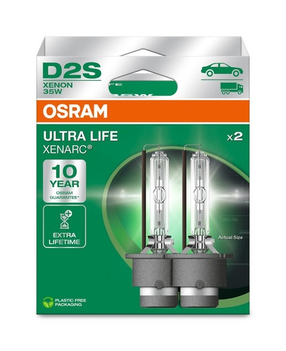 [66240ULT-2HB] 35W P32 d-2 XENON - D2S Osram Xenarc ULTRA LIFE Box-02 Ecopack