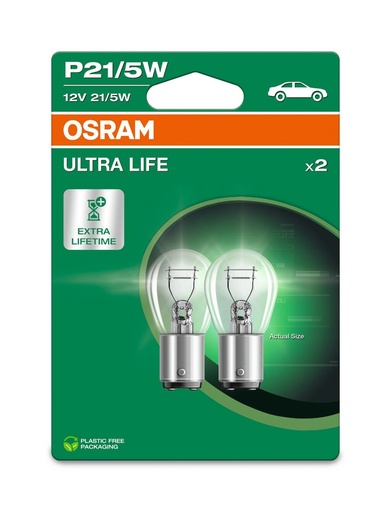 [7528ULT-2BL] 12V 21/5W BAY15d P21/5W ULTRA LIFE Blister-02 Ecopack