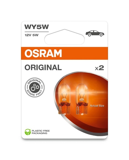 [2827NA-2BL] 12V 5W WY5W W2,1x9,5d Osram Blister á2 Ecopack