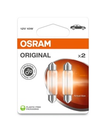 [6411-2BL] 12V 10W SV8,5-8 OSRAM Blister-02 Ecopack