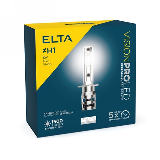 [EB8448TR] 12V 11W 6500K P14,5s (H1) LEDx2 Elta