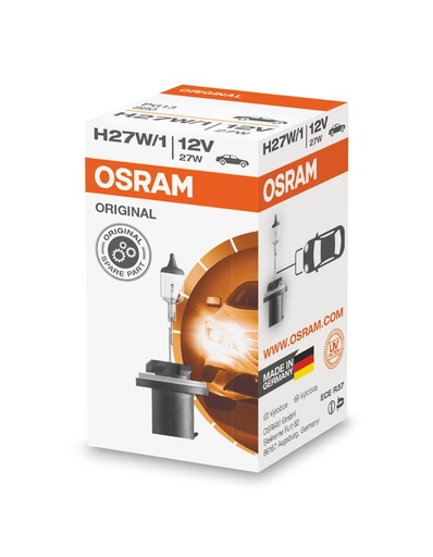 [880OSRAM] 12V 27W PG13 H27W/1 clear Osram