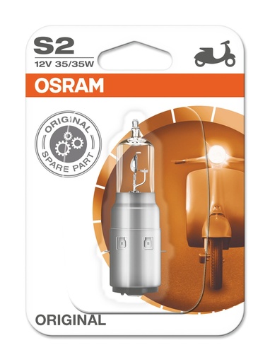 [64327-01B] 12V 35/35W BA20d S2 Osram blist.á1