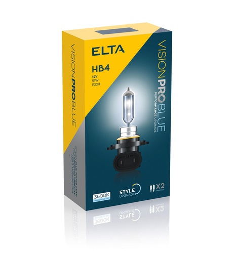 [EB1906TR] 12V 51W HB4 P22d VISION PRO BLUE (BOX-02)