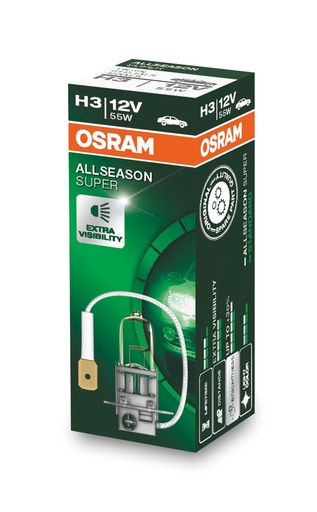 [64151ALS] 12V 55W Pk22s H3 OSRAM ALLSEASON