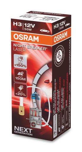 [64151NL] 12V 55W H3 NIGHT BREAKER® LASER