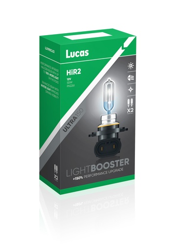 [LLX190CLX2] 12V 55W PX22d HIR2 LUCAS Light Booster 150 (BOX-02)