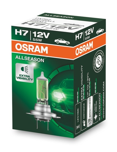 [64210ALL] 12V 55W Px26d H7 OSRAM ALLSEASON