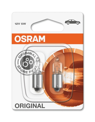 [64111-02B] 12V 5W Ba9s OSRAM Blister á2