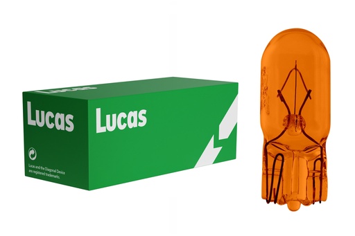 [LLB501AT] 12V 5W W2,1x9,5d AMBER WY5W LUCAS