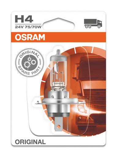 [64196-01B] 24V 75/70W P43t H4 Osram Blister
