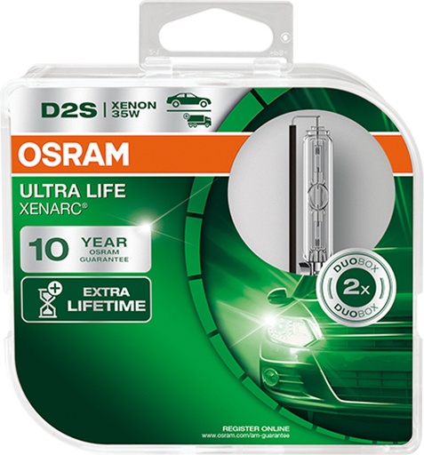 [66240ULT-HCB] 35W P32 d-2 XENON - D2S Osram Xenarc ULTRA LIFE Box