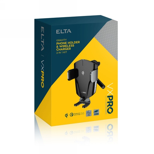 [EB8314] Gravity Phone Holder and Wireless Charger - 2 in 1 kit