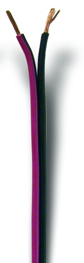 [GB2X1.0] Flat twin core 2x1,0mm2 - black/red