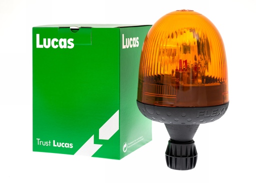 [A-LBB772] Beacon, EURO, FLEXI DIN, 12/24V, AMBER (ECE R65 + R10)