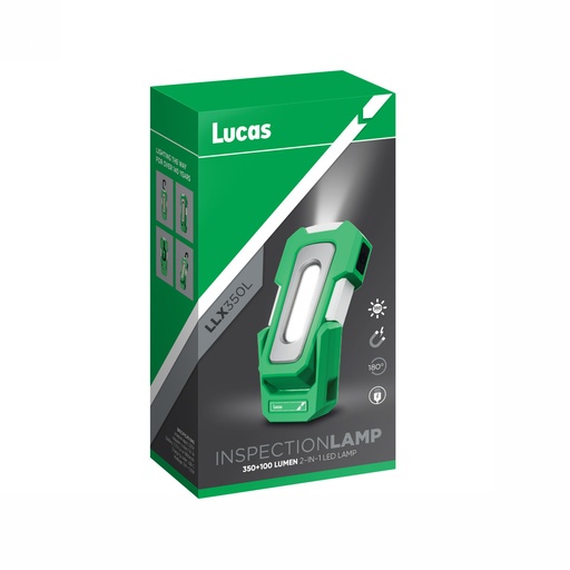 [LLX350LE] Inspection lamp 350 Lumen COB LED + 70 Lumen Top LEDlight 