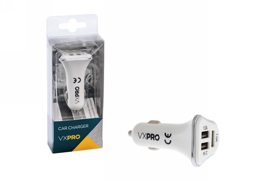 [EB8301] Car charger 3xUSB 12/24V, 2.1A