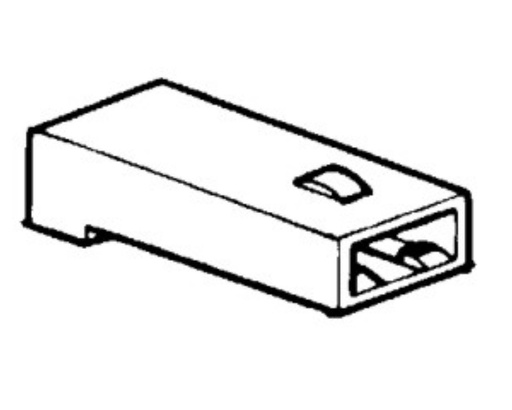 [BP1246] Terminal cover 6,3mm - 1 way