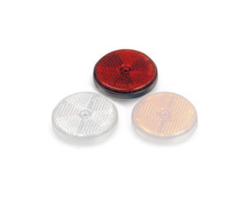 [A-0601] Reflector 60mm round red w. hole 