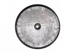 [A-0722] Odrazka 80mm okrúhla číra s otvorom 