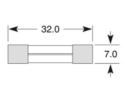 [BP1063] Poistka sklenená 10A 7x32mm ELTA