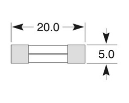 [ELFSF2S] Poistka sklenená 2A 5x20mm ELTA