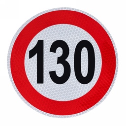 [A-VM200-130] Samolepka konštrukčnej rýchlosti 130 priemer 200mm 