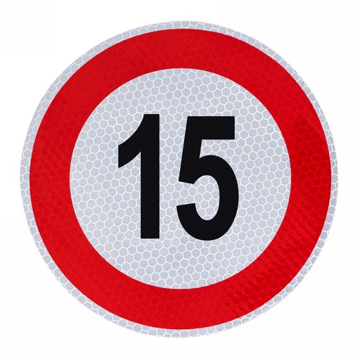 [A-VM200-15] Speed limit Sign 15, diameter: 200mm