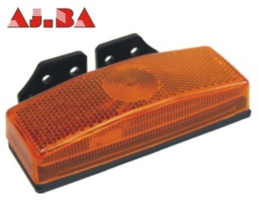 [A-FL80005] Side pos.lamp w.refl.+fix.bracket amber