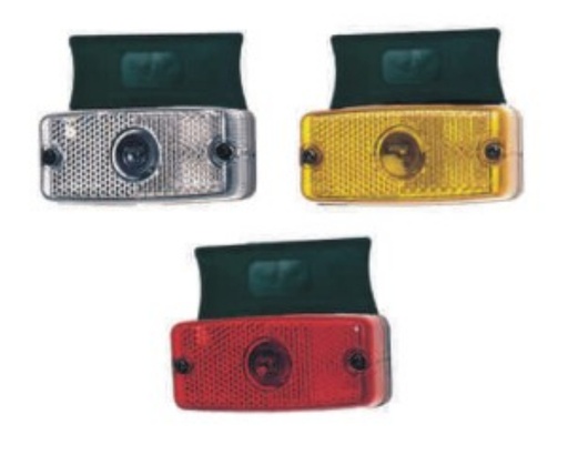 [A-3129.8000200] Rear posit.lamp w/reflect.-red-w/bracket