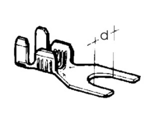 [BP1116] Vidla 4,2mm 0,75-2,5mm2 kábel 