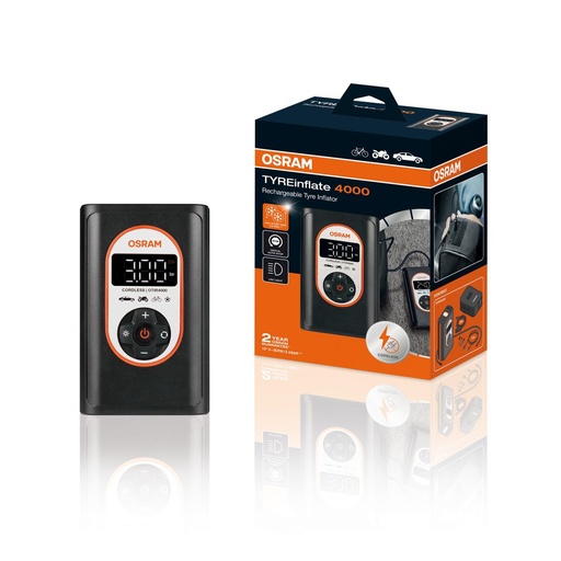 [OTIR4000] OSRAM rechargeable tyre inflator
