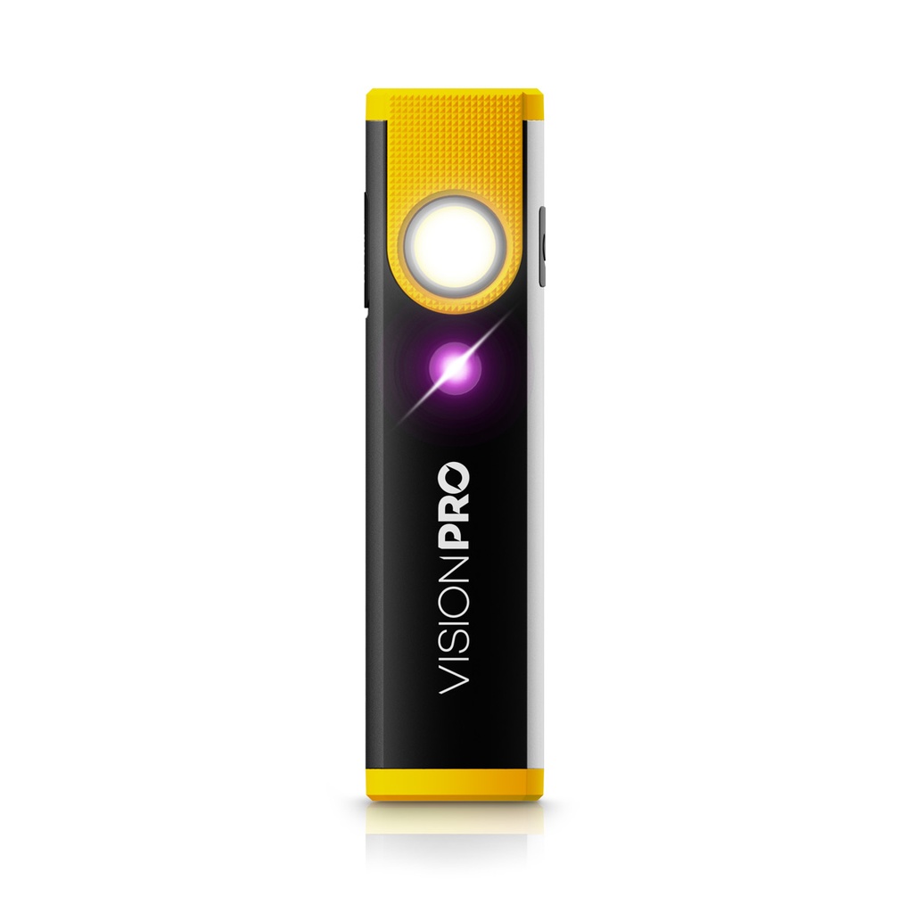 VisionPro Mini UV Pocket LED Light 350LM, 3W COB + 1SMD