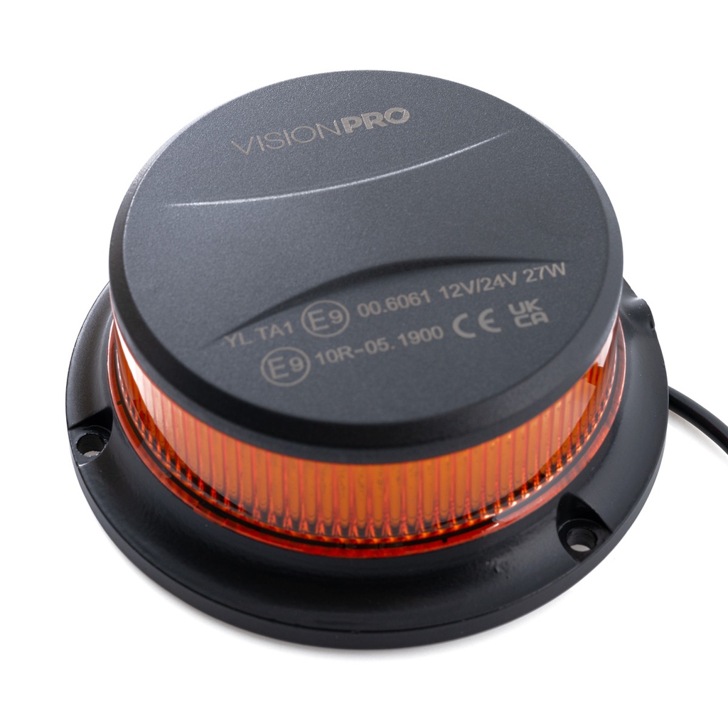 Low profile beacon 18LED, 12/24V, Magnet (ECE R10, R65)