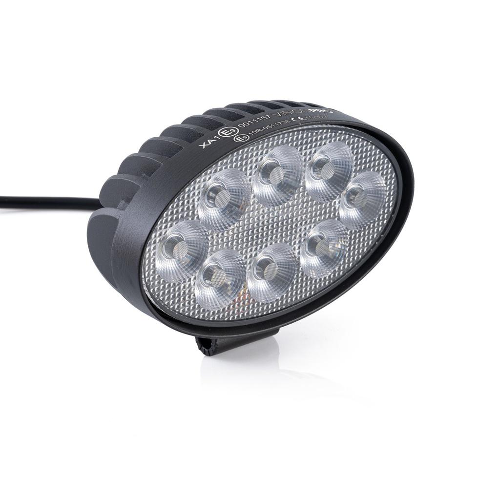 Work light (Spot), High power 8LED/16W, with mounting bracket, ECE R65, IP67, 10-30V