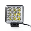 LED Work light (Spot), 9LED+24LED/40W, with mounting bracket, ECE R10, IP67, 10-30V