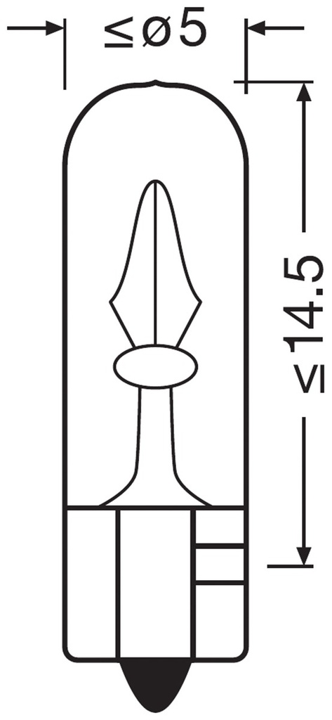 12V 1,2W W2x4,6d 