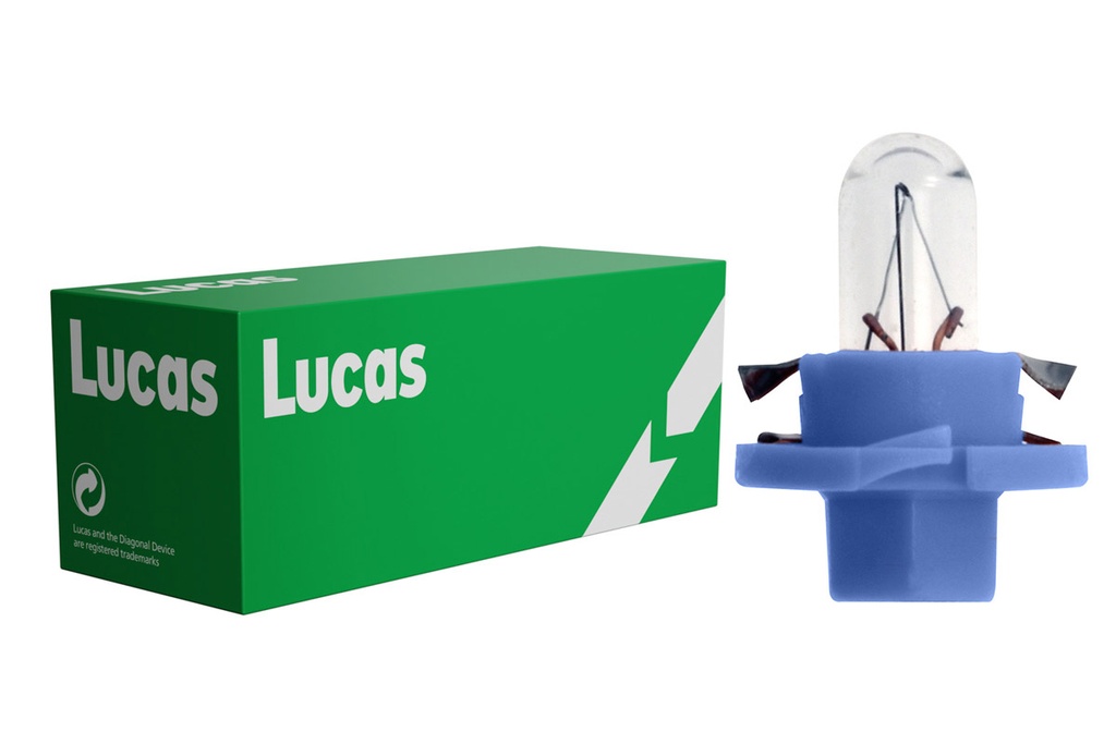 12V 1.2W B8.4d light blue LUCAS